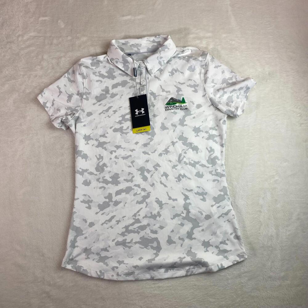 NWT Under Armour‎ HeatGear Golf Polo Women's Small Windham Country Club